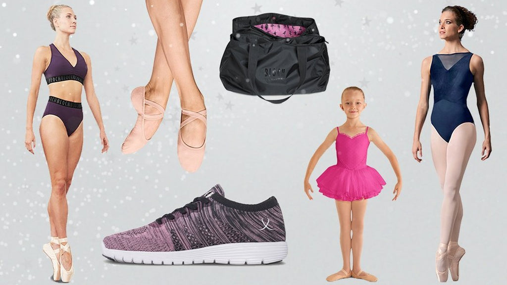 A selection of dance fits included in the BLOCH Ultimate Christmas Gift Guide for every type of dancer