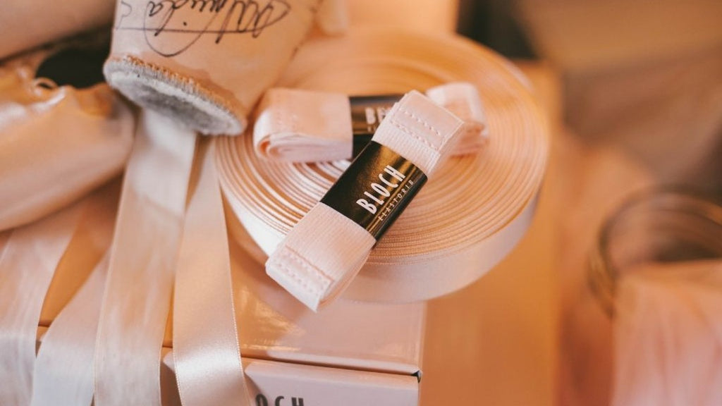 BLOCH Pointe Shoes and ribbons and elastics