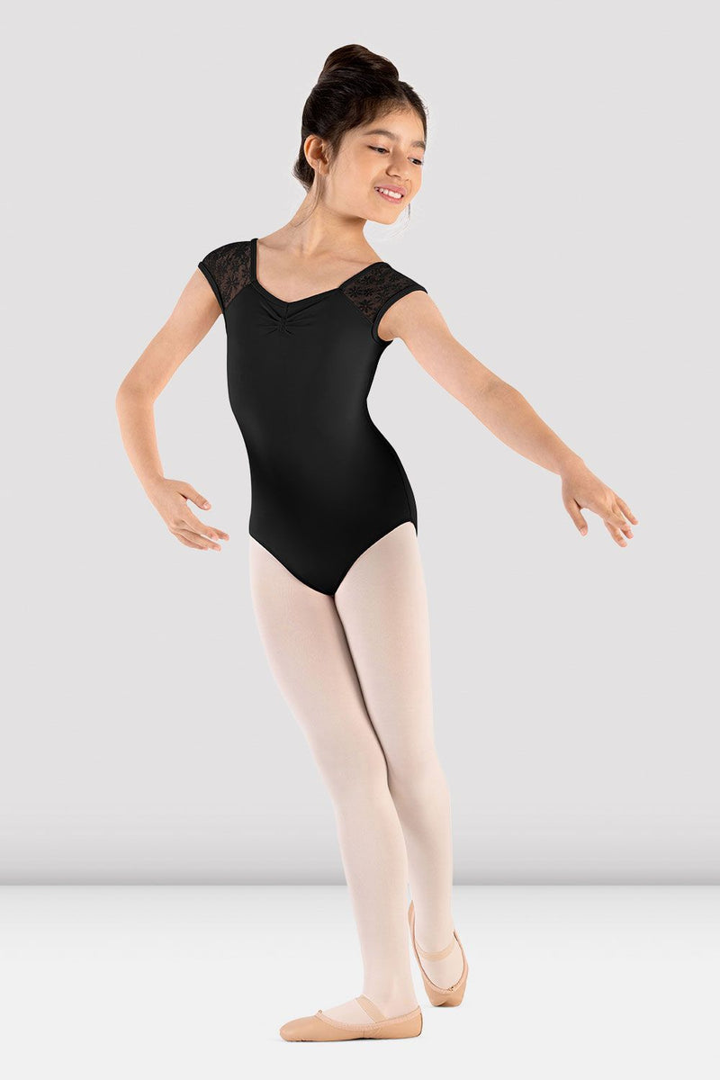 Girls Mirella Majesty Cap Sleeve Leotard, Black – BLOCH Dance US