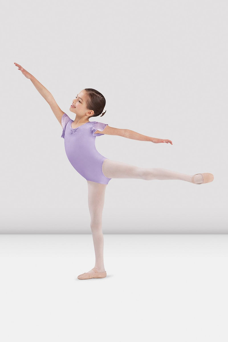 Girls Short Sleeve Round Neck Leotard, Candy Pink – BLOCH