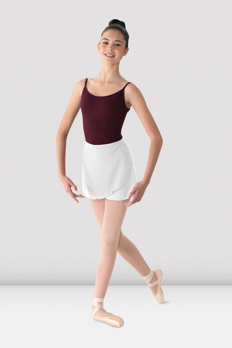 Ladies Mirella Georgette Wrap Skirt, White – BLOCH Dance US