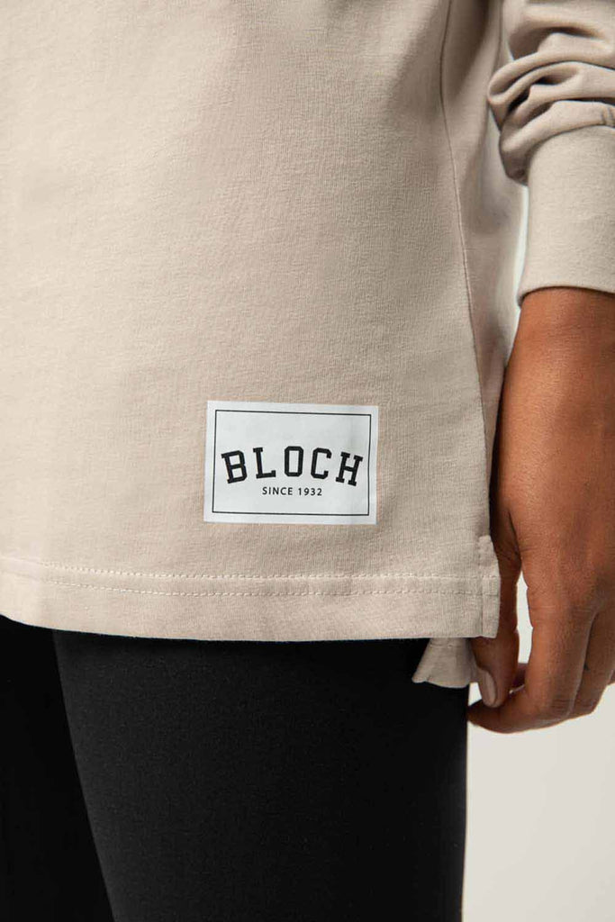 Ladies Bloch Print Oversized Long Sleeve Tee - BLOCH US