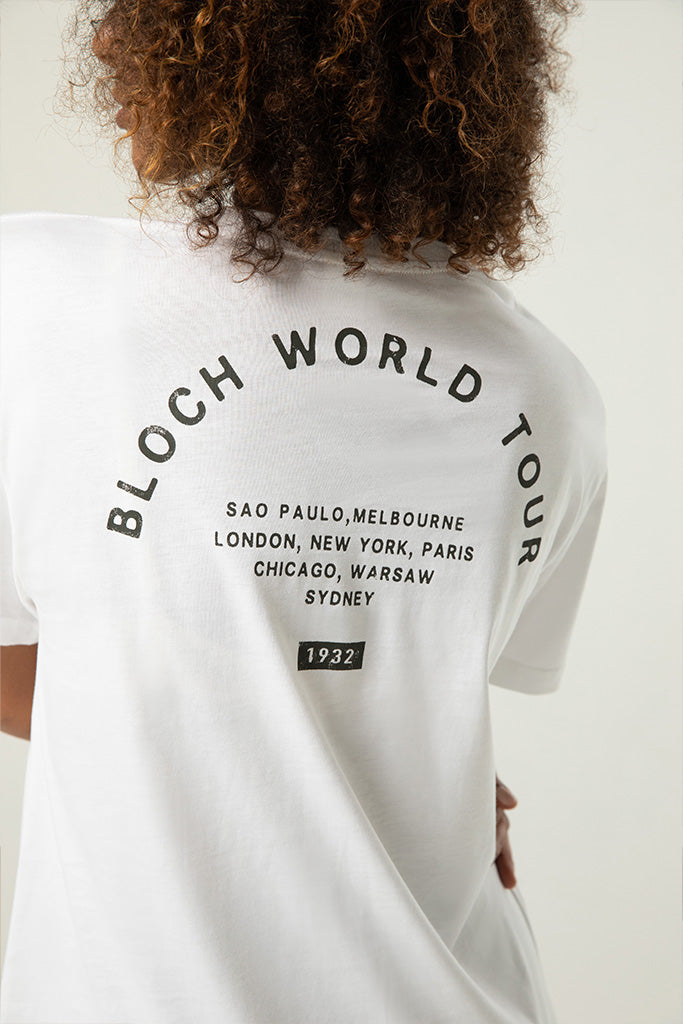 Ladies Bloch World Tour Print Oversized Tee - BLOCH US
