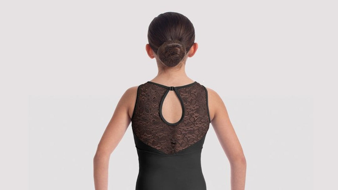 Back of dancers head showing ballet bun 