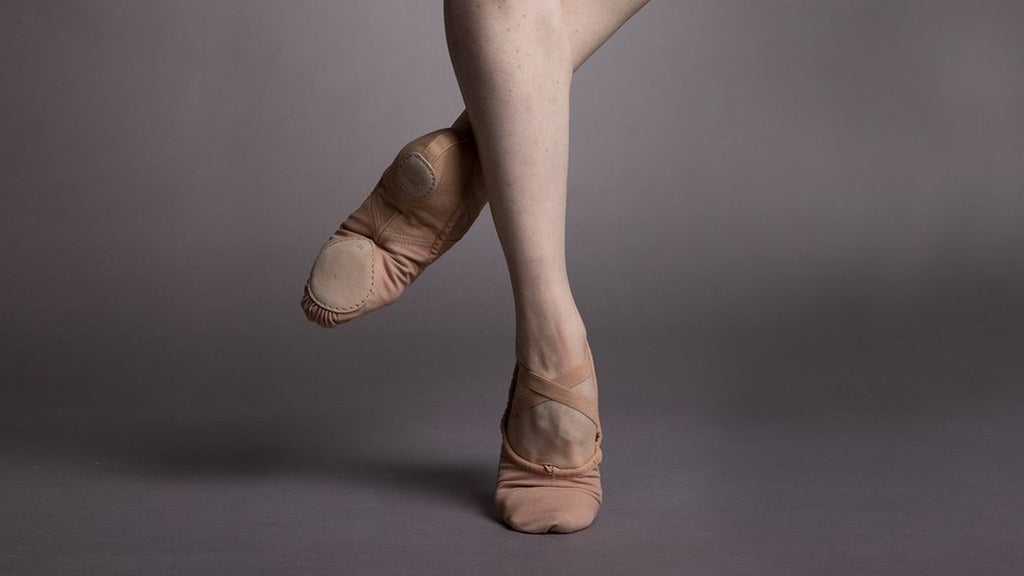 A ballet dancer wearing a pair of Perfectus ballet flats