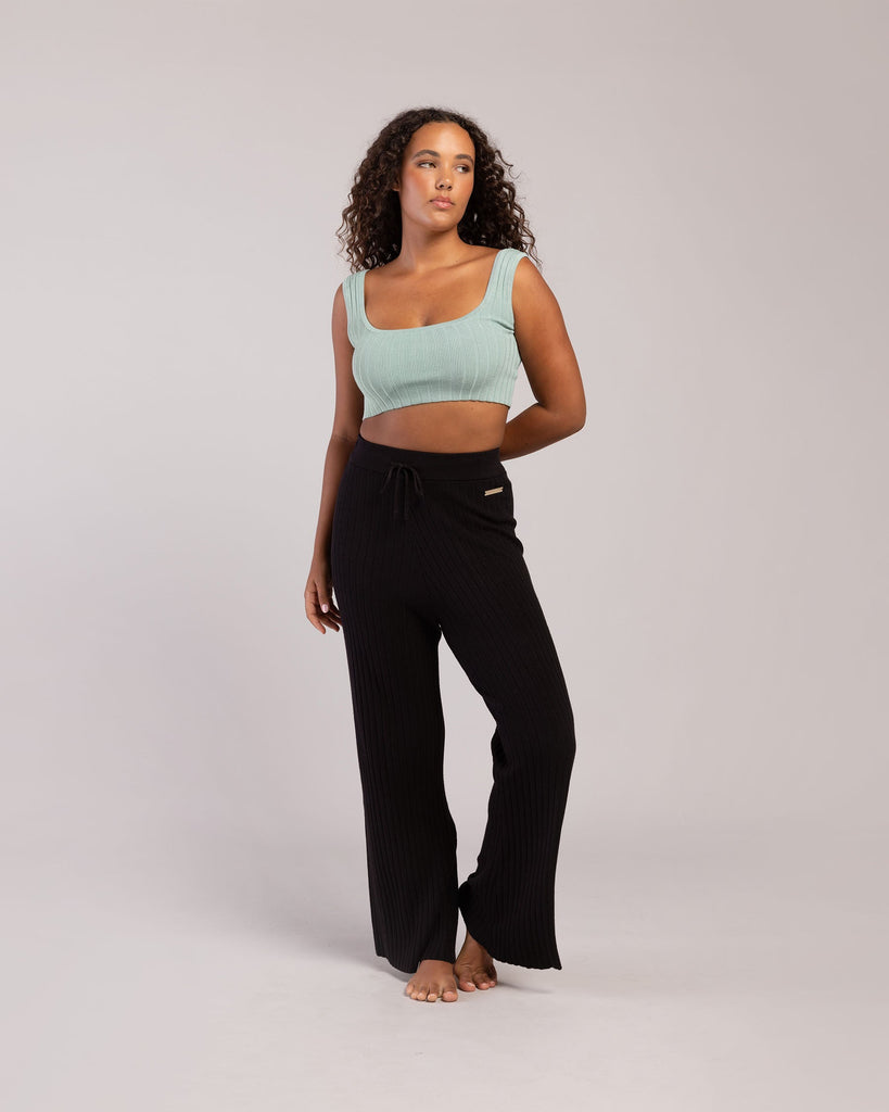 Rib Lounge Wide Leg Pant - BLOCH US