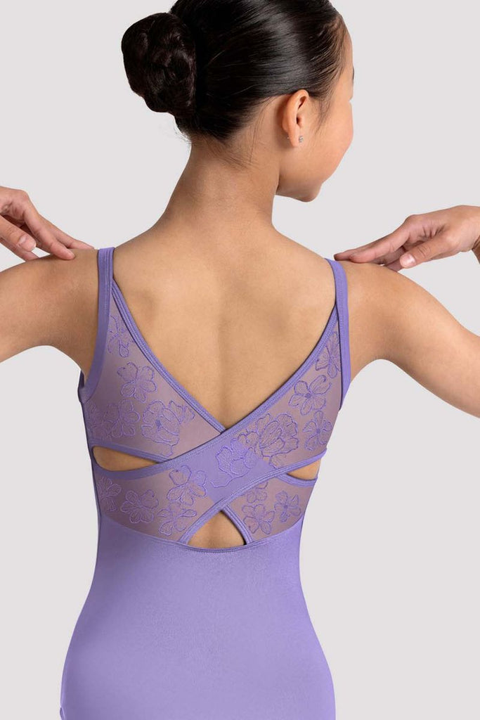 Girls Jazz Floral Cross Back Leotard - BLOCH US