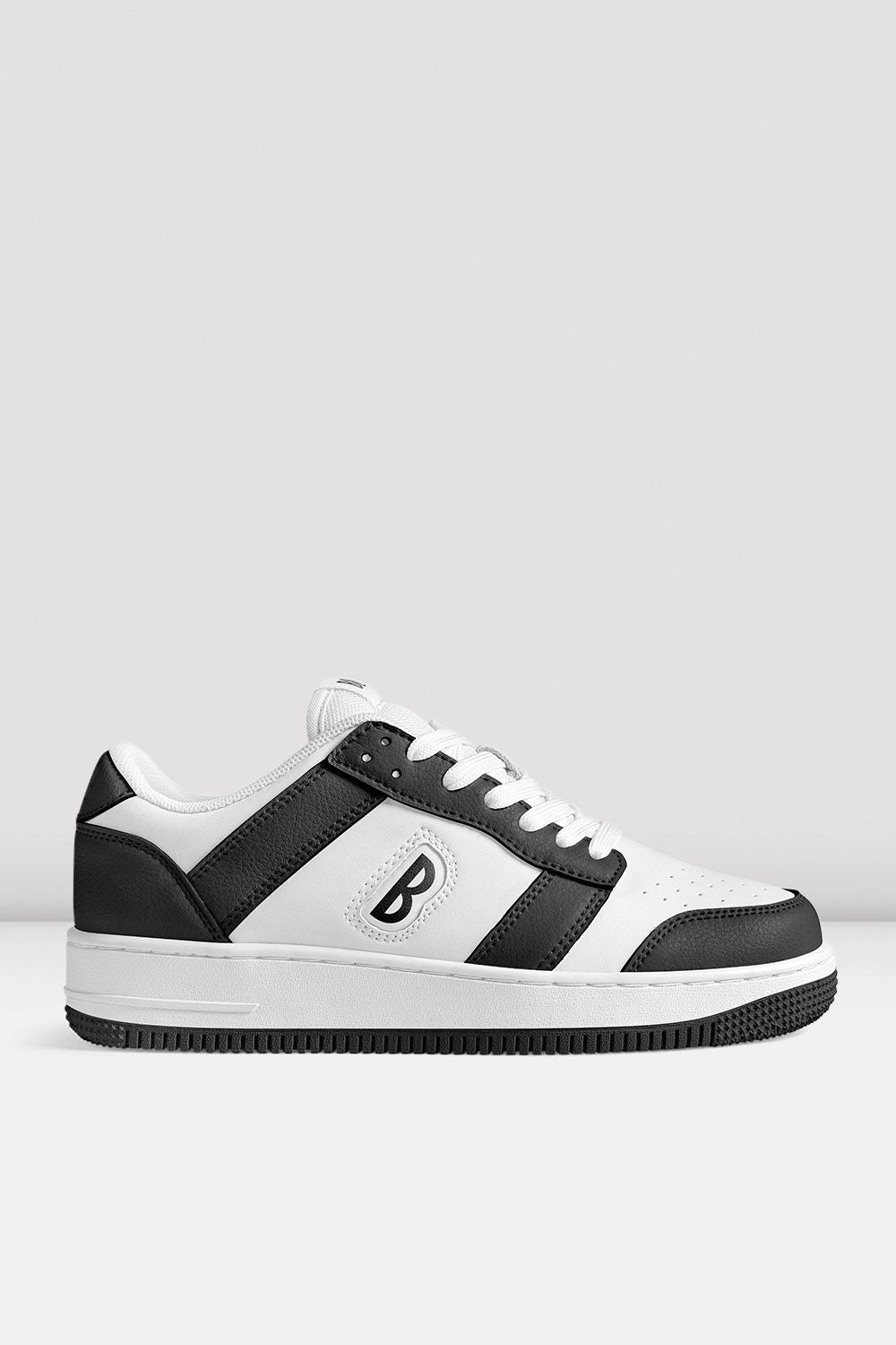 Bloch Adult Kix Dance Sneakers, White Black Leather, Size: 9 Bloch Adult Kix Dance Sneakers, White Black Leather, Size: 9