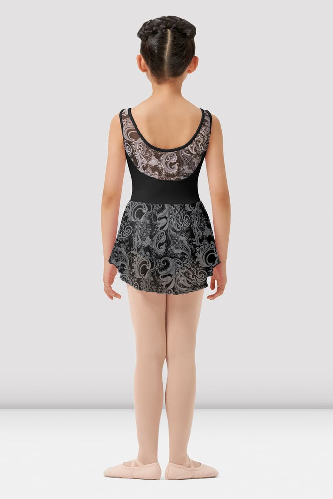 Girls Mirella Paisley Scoop Neck Skirted Leotard - BLOCH US