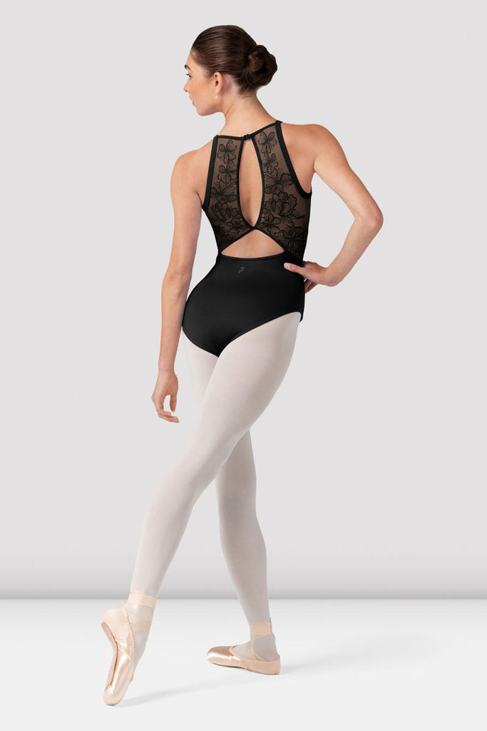Ladies Iris Floral Halterneck Leotard - BLOCH US