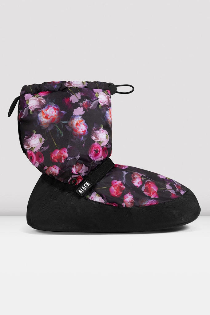Adult Floral Print Warm Up Booties - BLOCH US
