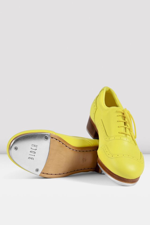 BLOCH Mens Jason Samuels Smith Pebble Leather Tap Shoes, Yellow Pebble Leather, Size: 10 BLOCH Mens Jason Samuels Smith Pebble Leather Tap Shoes, Yellow Pebble Leather, Size: 10