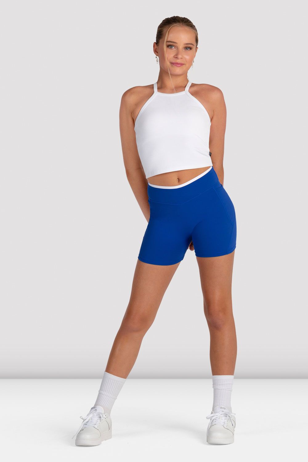 Blue Criss Cross Shorts