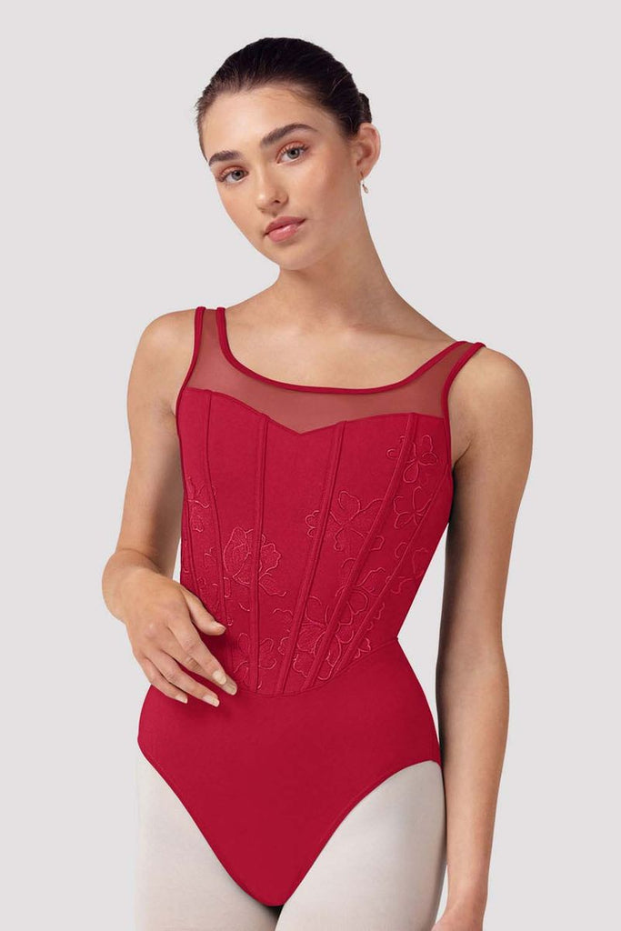 Ladies Isabella Floral Scoop Back Leotard - BLOCH US