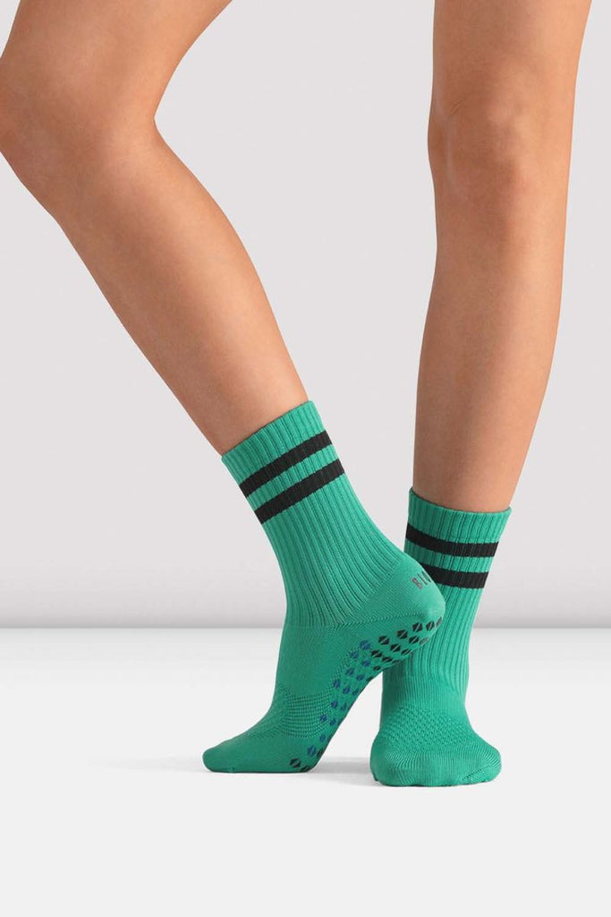 Bloch Turquoise CoreGrip Pro Pilates Socks with grip