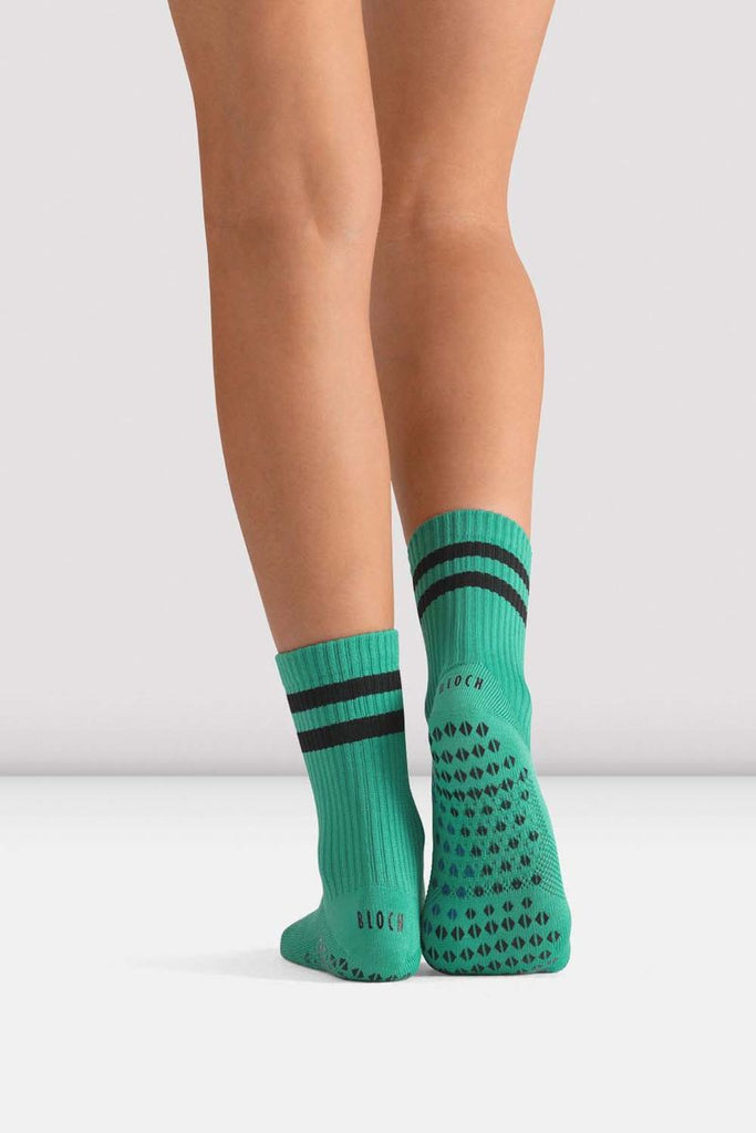 Bloch Turquoise CoreGrip Pro Pilates Socks with grip