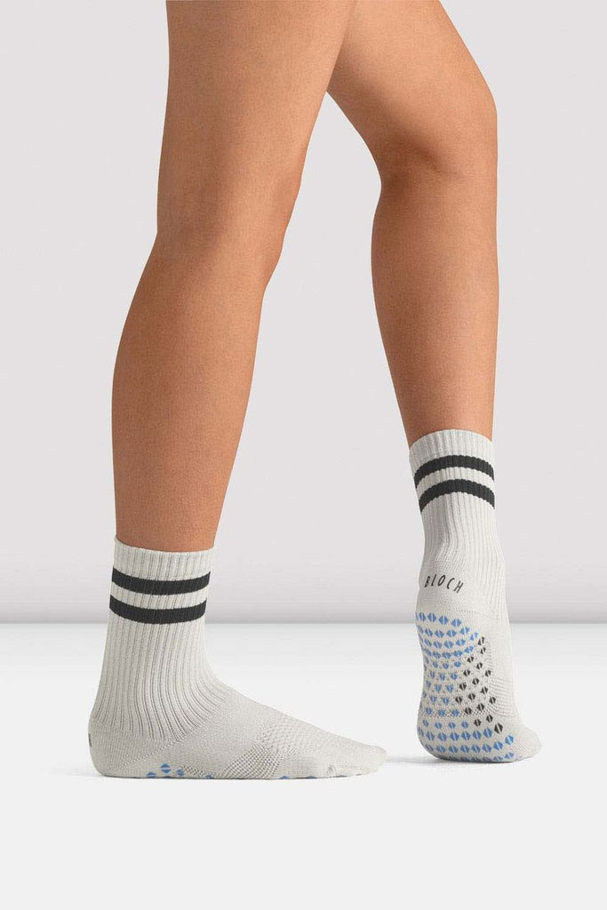 Bloch Grey CoreGrip Pro Pilates Socks with grip