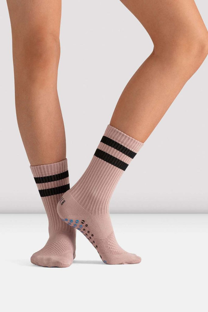 Bloch Pink CoreGrip Pro Pilates Socks with grip