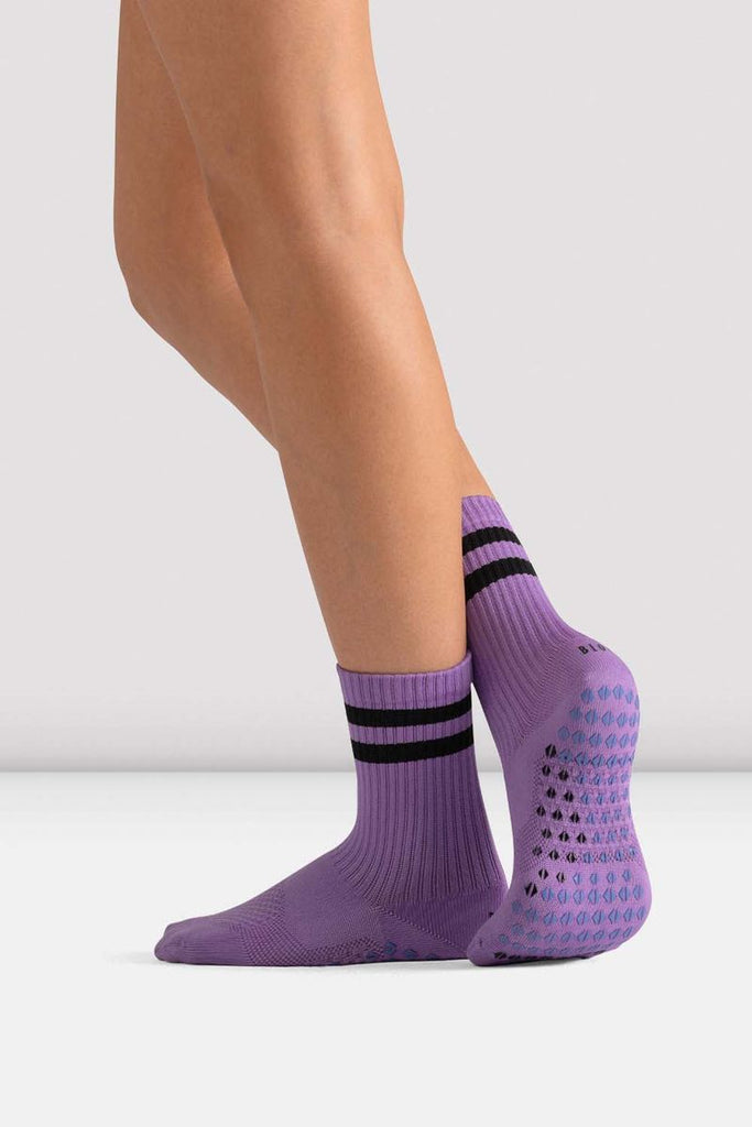 Bloch Purple CoreGrip Pro Pilates Socks