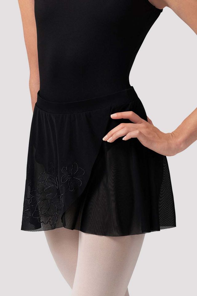 Ladies Zoe Floral Mesh Skirt - BLOCH US