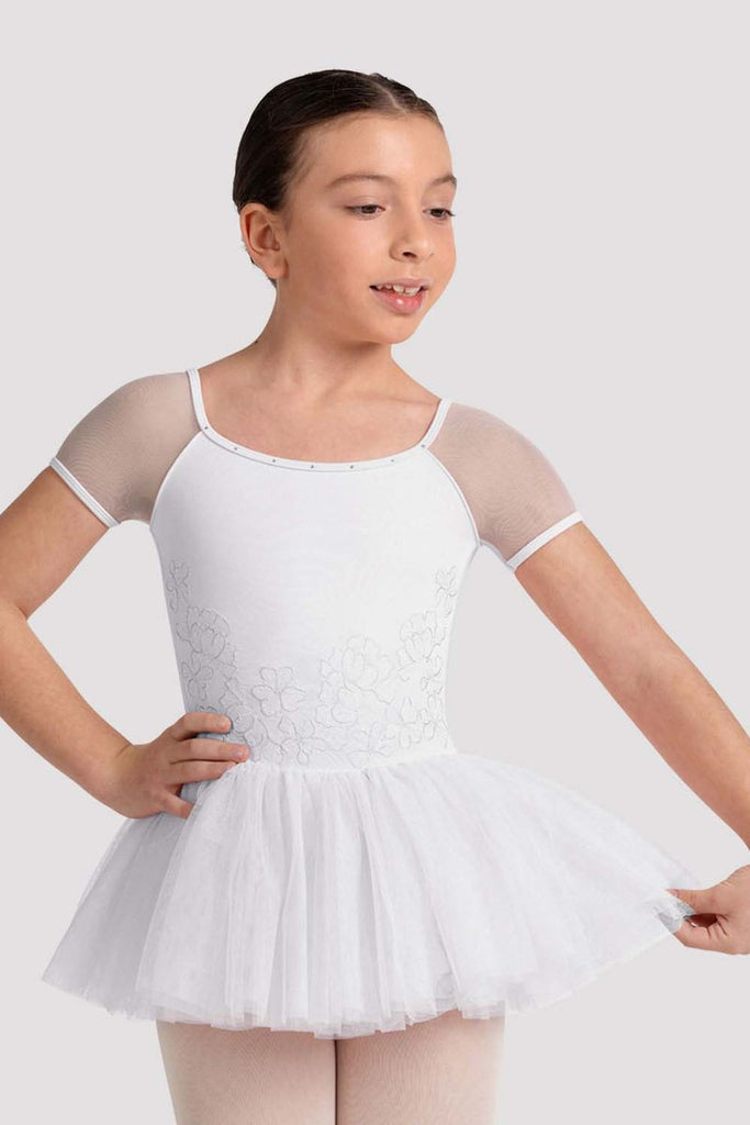 Girls Lucy Floral Cap Sleeve Tutu Dress - BLOCH US