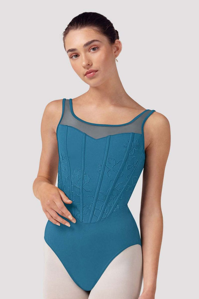 Ladies Isabella Floral Scoop Back Leotard - BLOCH US