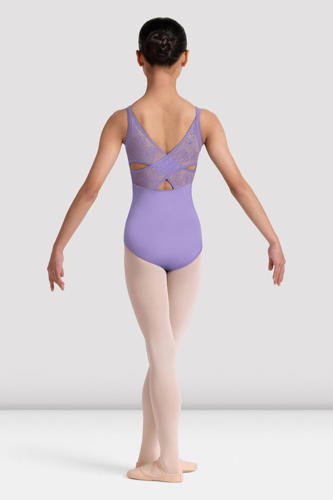 Girls Jazz Floral Cross Back Leotard - BLOCH US