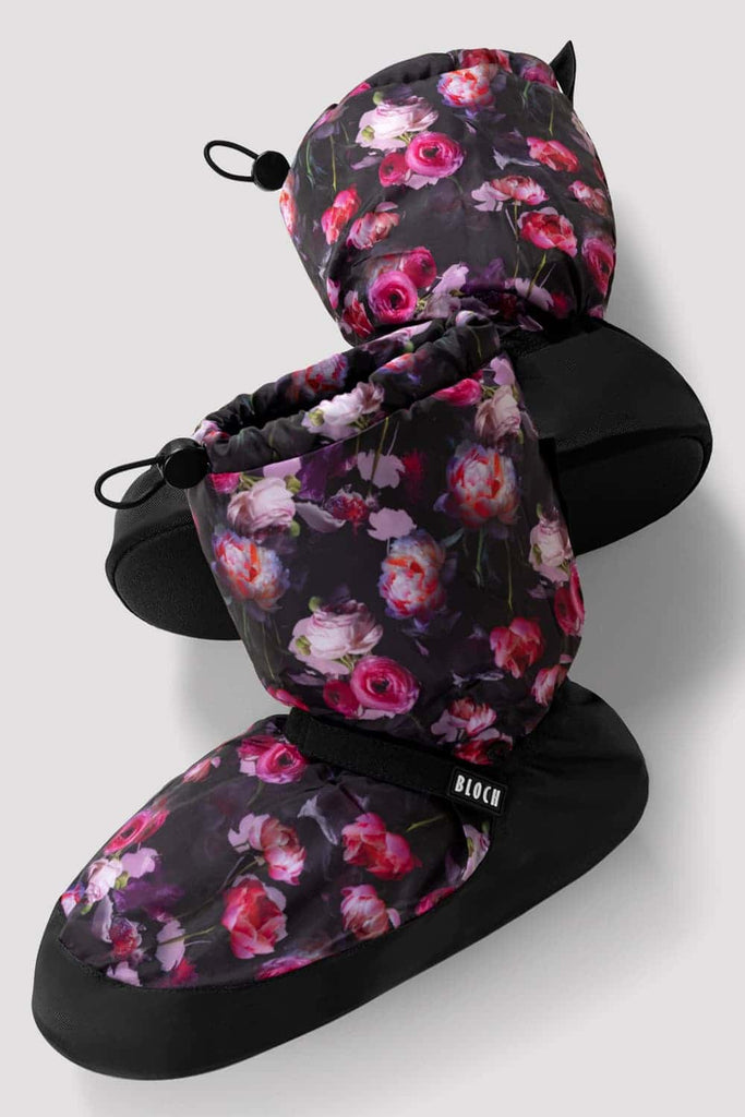 Adult Floral Print Warm Up Booties - BLOCH US