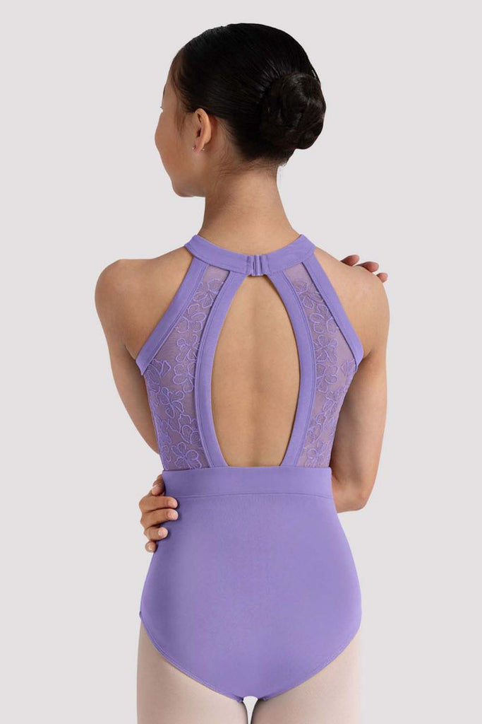 Girls Kiki Floral Halterneck Leotard - BLOCH US
