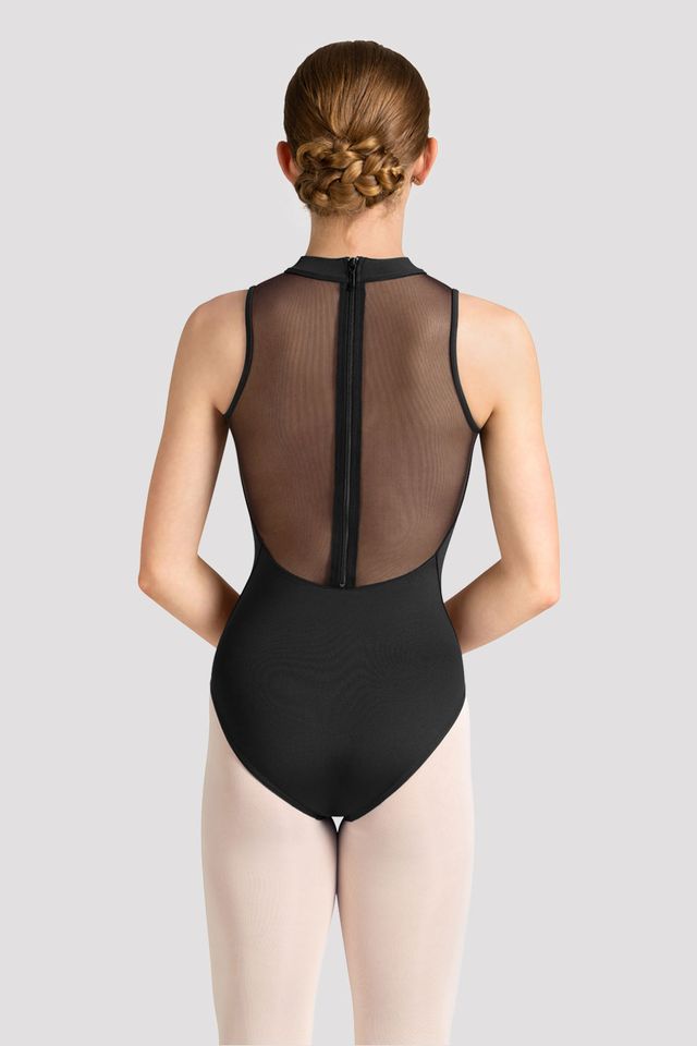 Ladies Mirella Celeste Zip Back Printed Leotard, Black – BLOCH