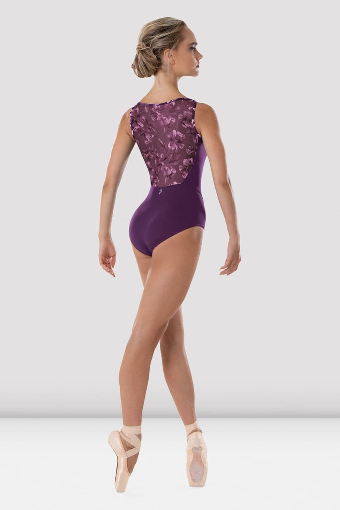 Ladies Eden Floral Boat Neck Leotard - BLOCH US