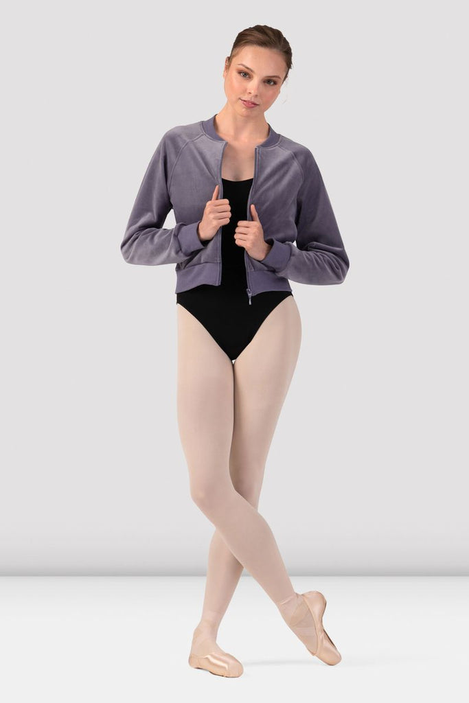 Ladies Amanda Velvet Bomber Jacket - BLOCH US