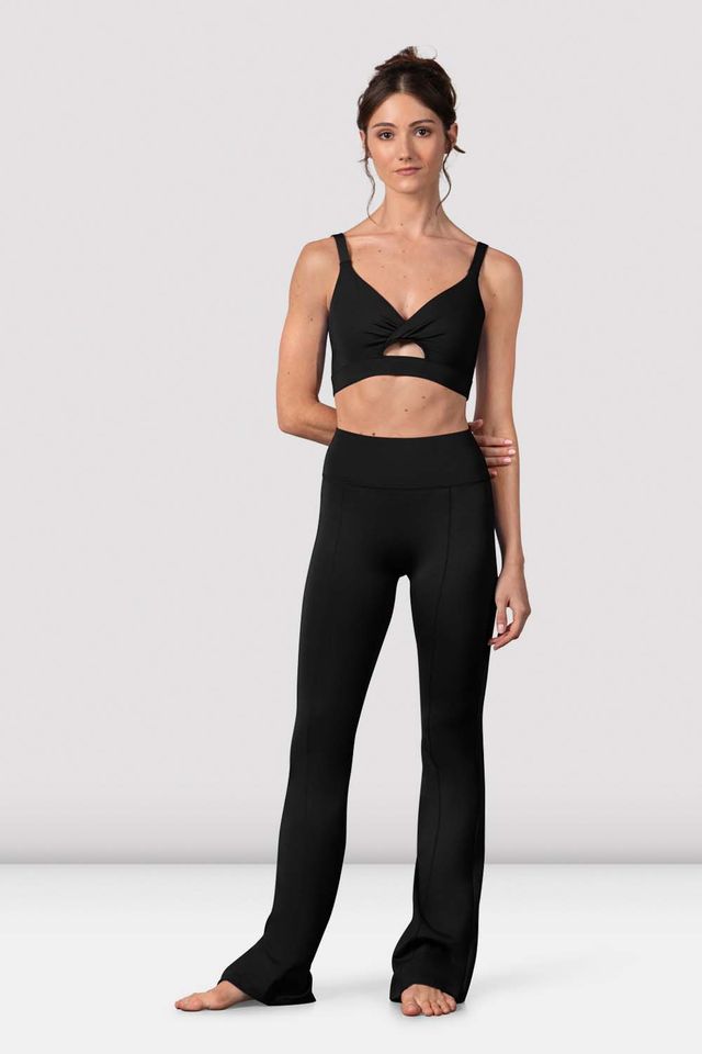 Ladies Vivian Twist Front Crop Top, Black – BLOCH Dance US