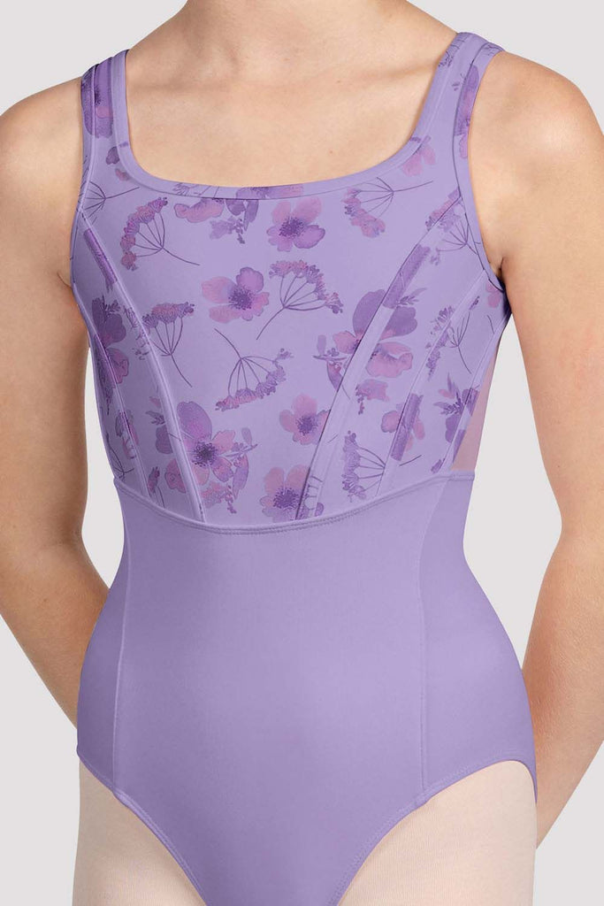 Girls Hadley Floral Tank Leotard - BLOCH US