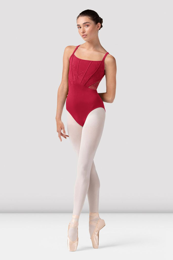 Ladies Mia Floral Mesh Back Leotard - BLOCH US
