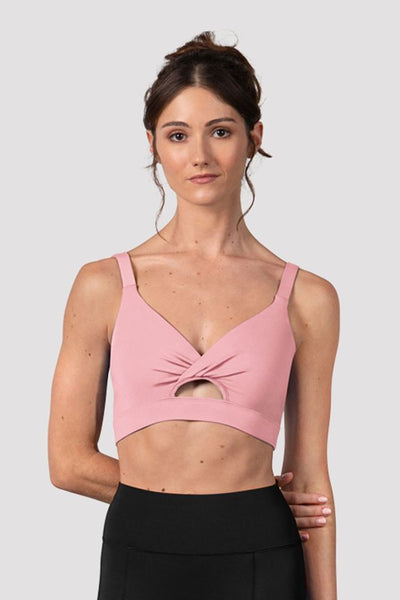 Ladies Vivian Twist Front Crop Top, Pink – BLOCH Dance US