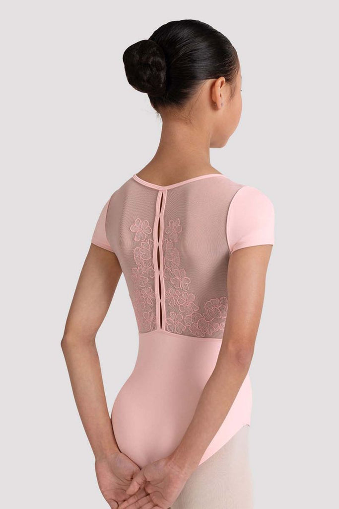 Girls Mei Floral Cap Sleeve Leotard - BLOCH US