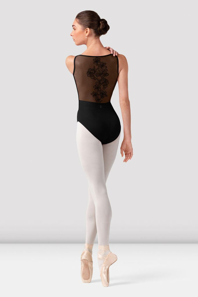Ladies Emma Floral Boat Neck Leotard - BLOCH US