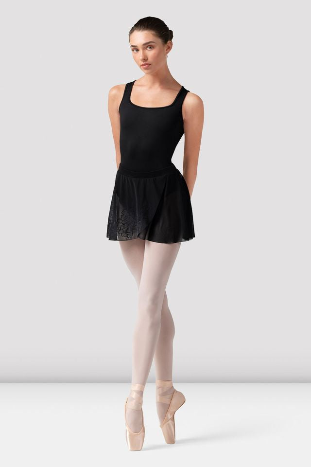 Ladies Zoe Floral Mesh Skirt - BLOCH US