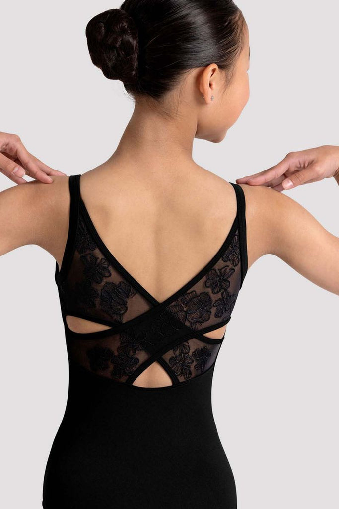 Girls Jazz Floral Cross Back Leotard - BLOCH US
