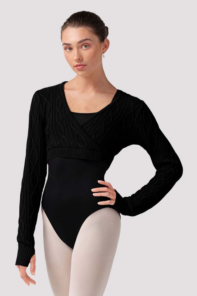 Ladies Atiyah Long Sleeve Wrap Top - BLOCH US