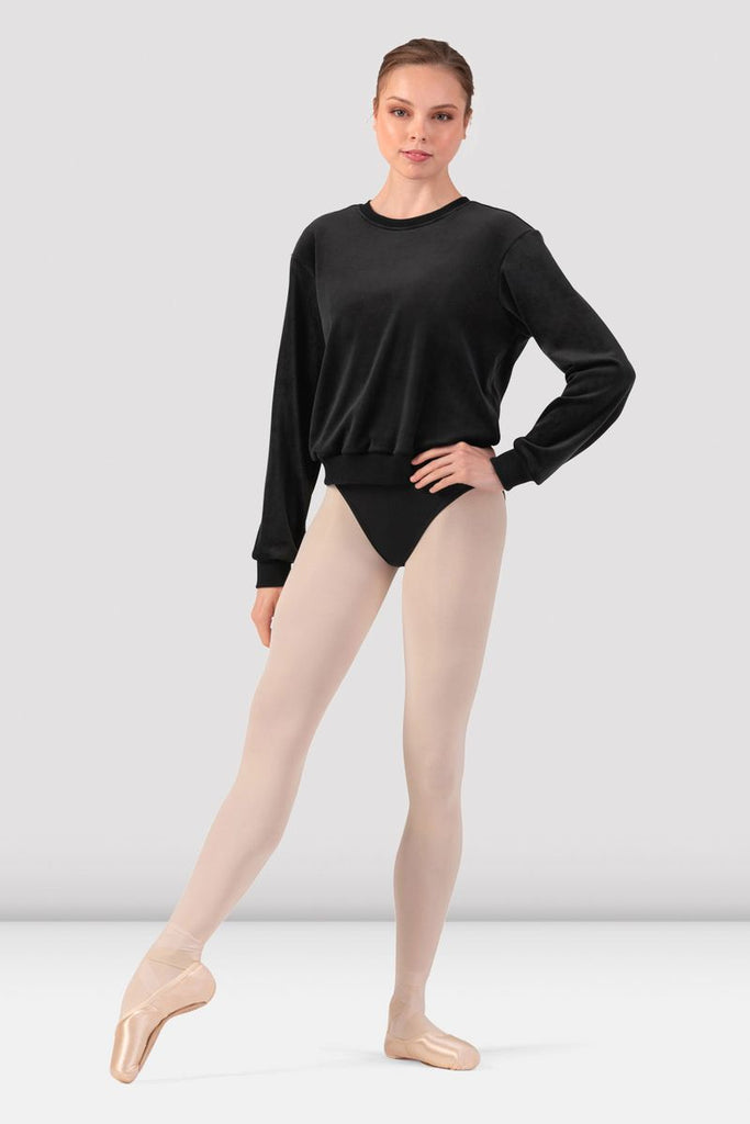 Ladies Caroline Velvet Crew Neck Jumper - BLOCH US