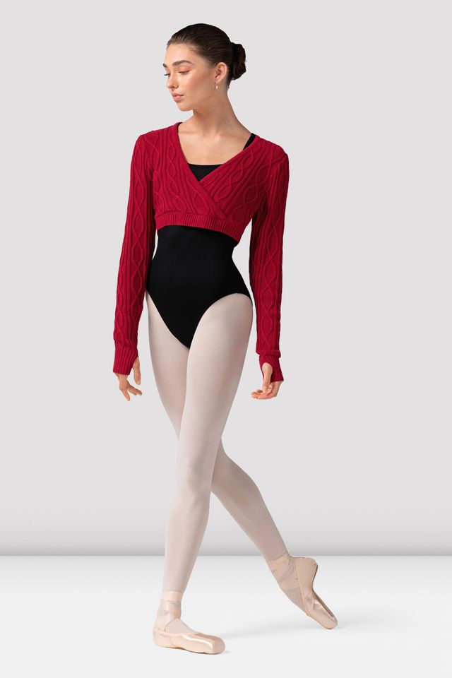 Ladies Atiyah Long Sleeve Wrap Top - BLOCH US