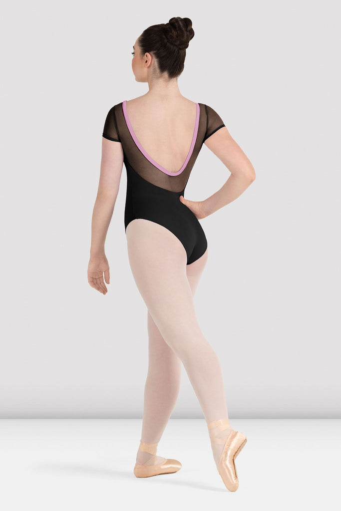 Classic lady or girl ballet dance black leotard (RAD style mid
