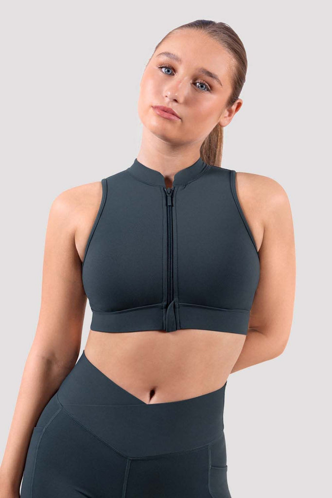 Apex BLOCHeverhold Zip Front Crop Top - BLOCH US