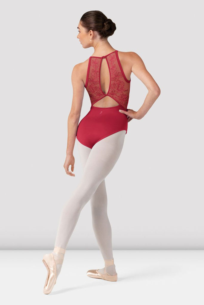Ladies Iris Floral Halterneck Leotard - BLOCH US