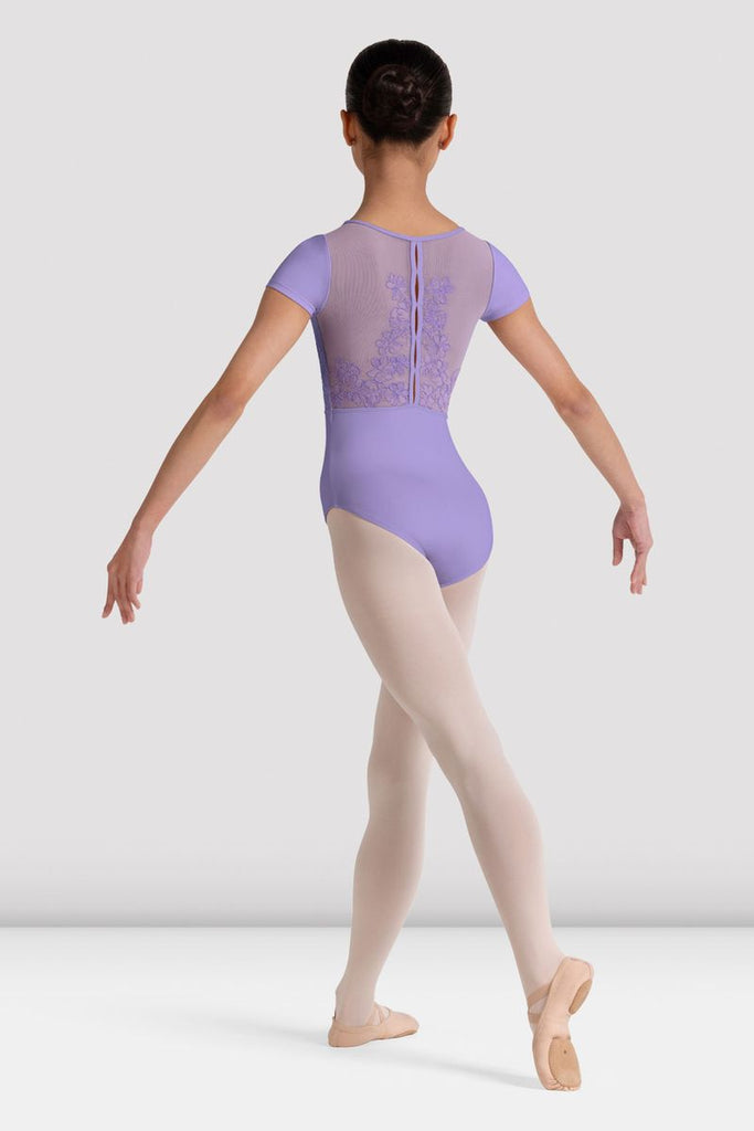 Girls Mei Floral Cap Sleeve Leotard - BLOCH US