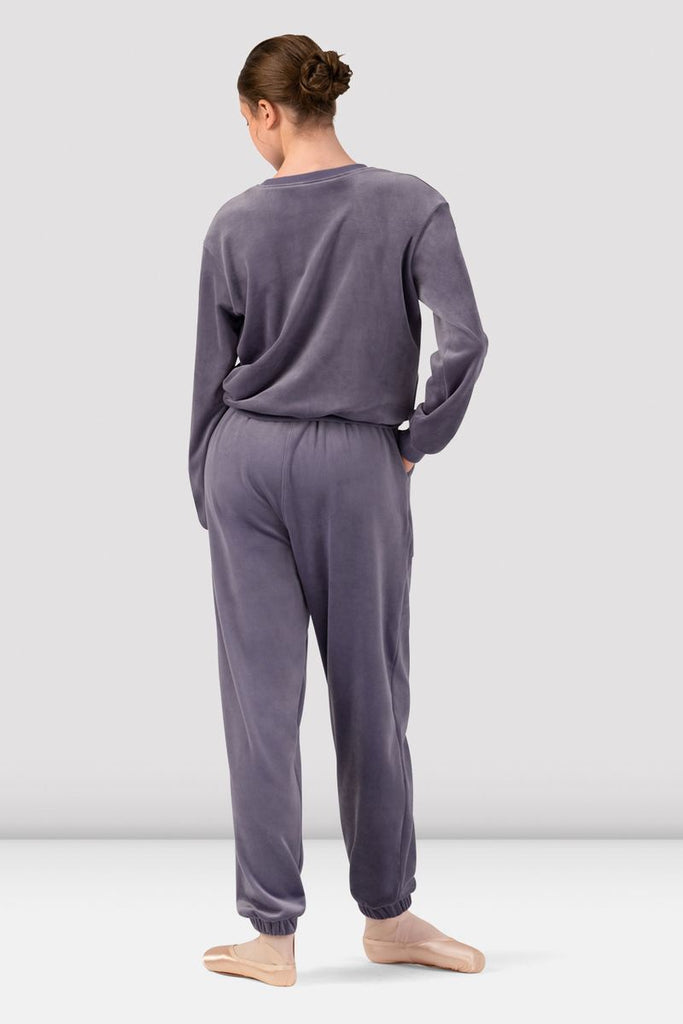 Ladies Caroline Velvet Crew Neck Jumper - BLOCH US