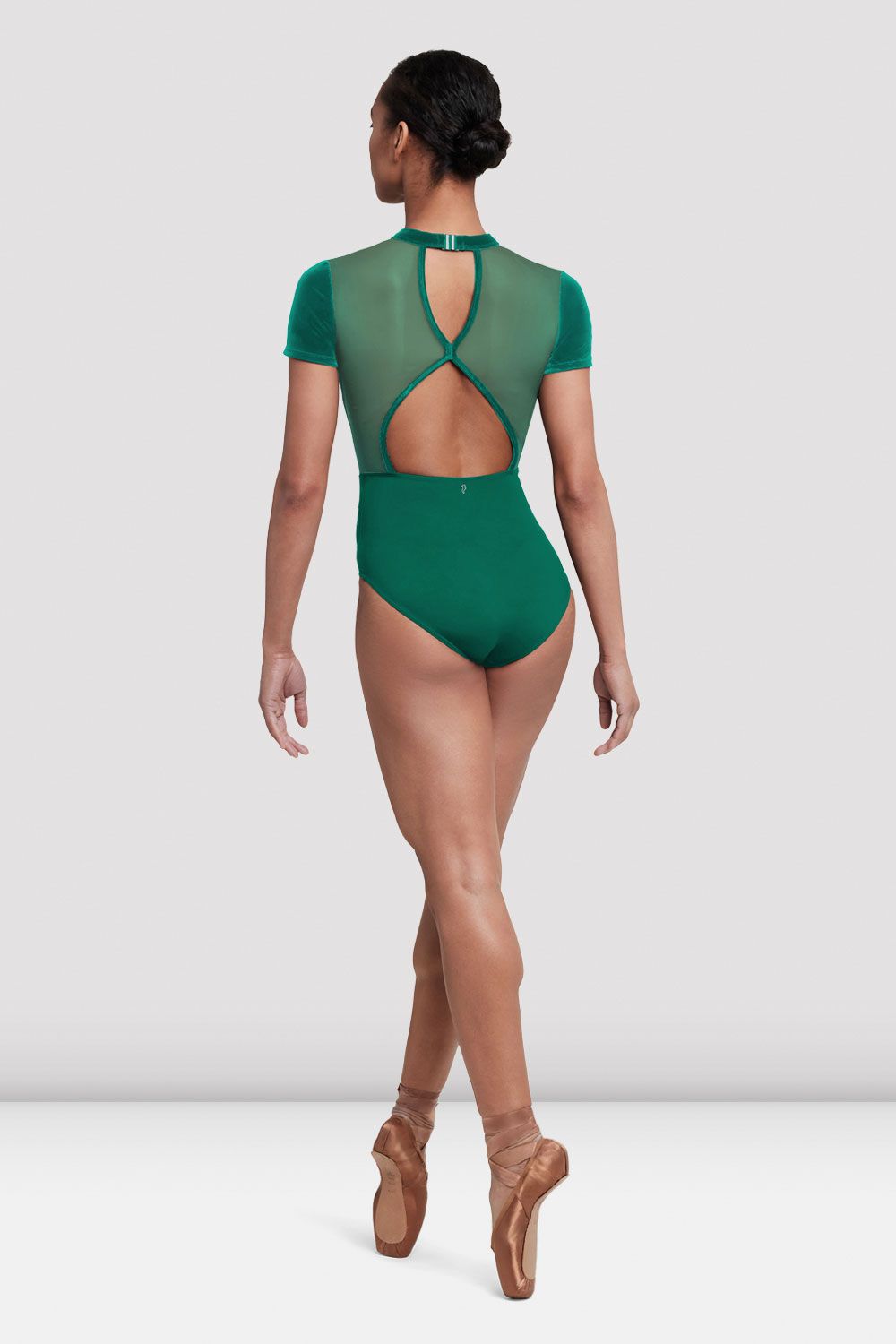Ladies Gia Open Back Leotard, Green BLOCH Dance US Ladies Gia Open Back Leotard, Green BLOCH Dance US