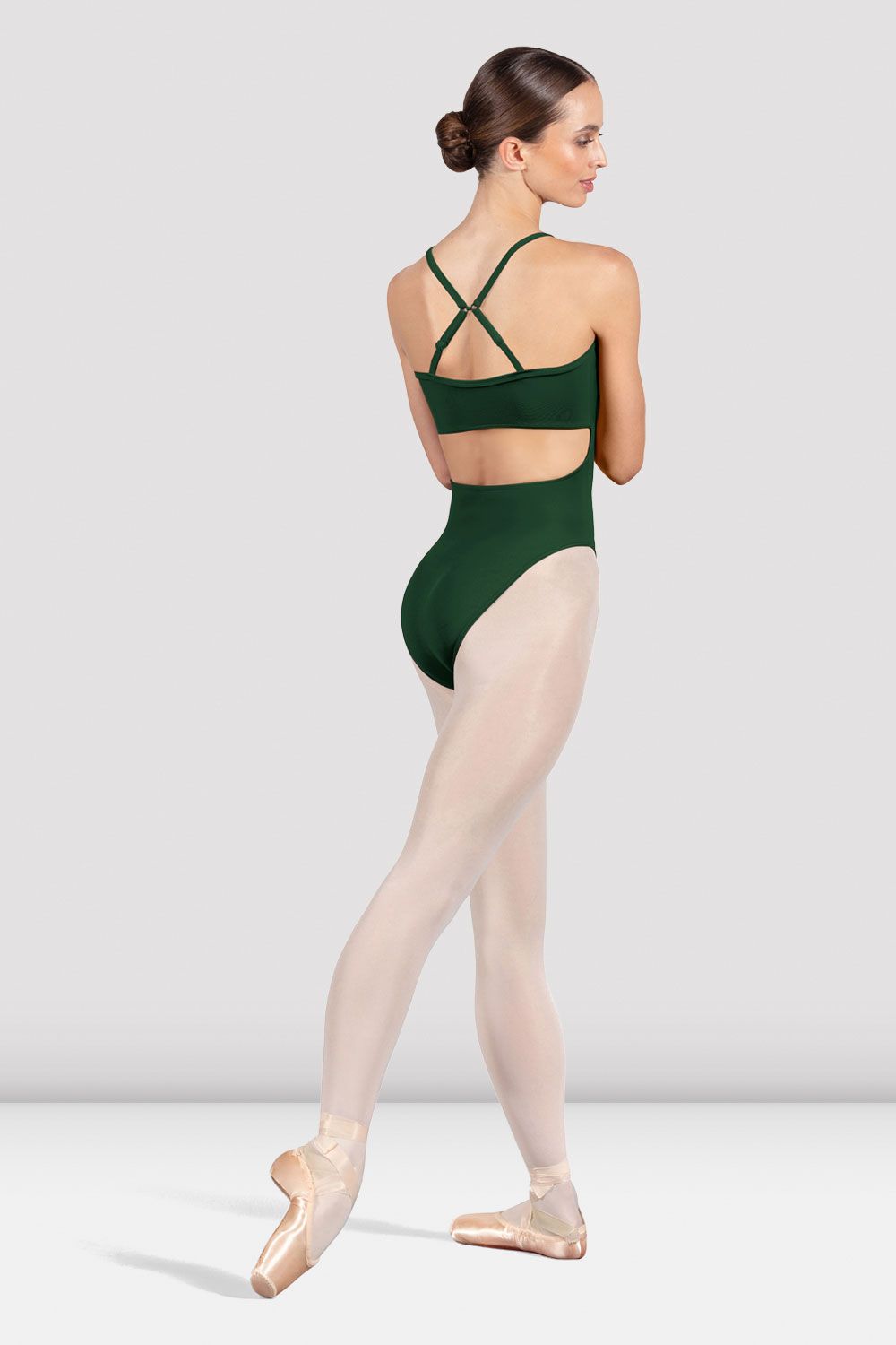 Ladies Emi Open Back Leotard - Evergreen